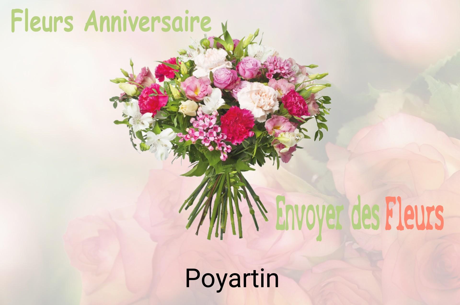 Bouquet de fleurs d’anniversaire livré à Poyartin