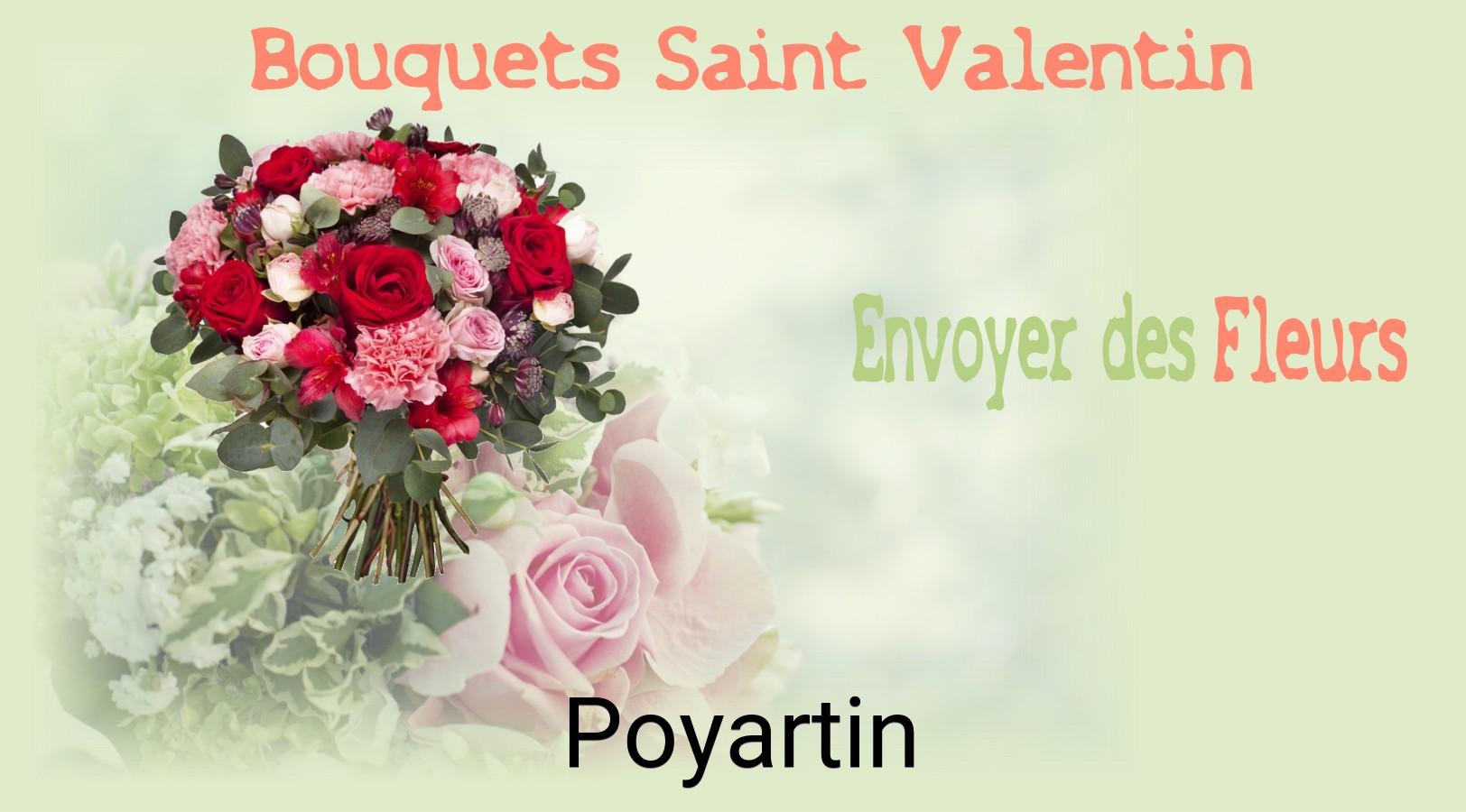 Roses de Saint-Valentin livrées à Poyartin